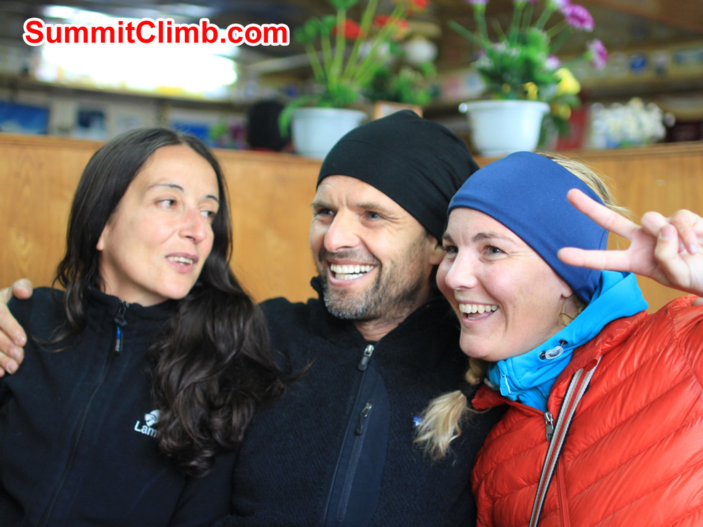 Marina, Christian, Villa, Cho Oyu Team Spirit. Christoph Forster Photo.