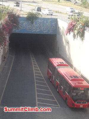 Metro bus in Islamabad