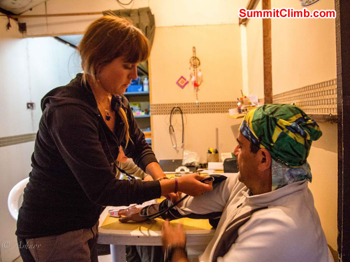 Chico at a routine check-up at BC doctor - Photo Ashok Tripathi