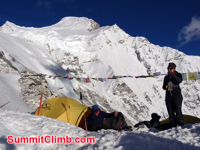 Cho oyu ABC with summitclimb tent. Photo Claas