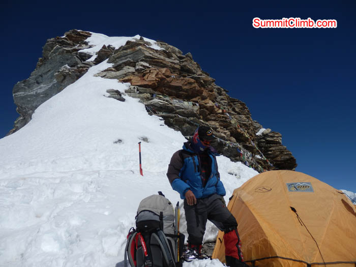 Karma Sherpa on the high camp. Photo Susanne.