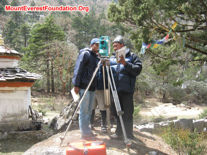 Recording & Surveying by team. Photo Murari Sharma