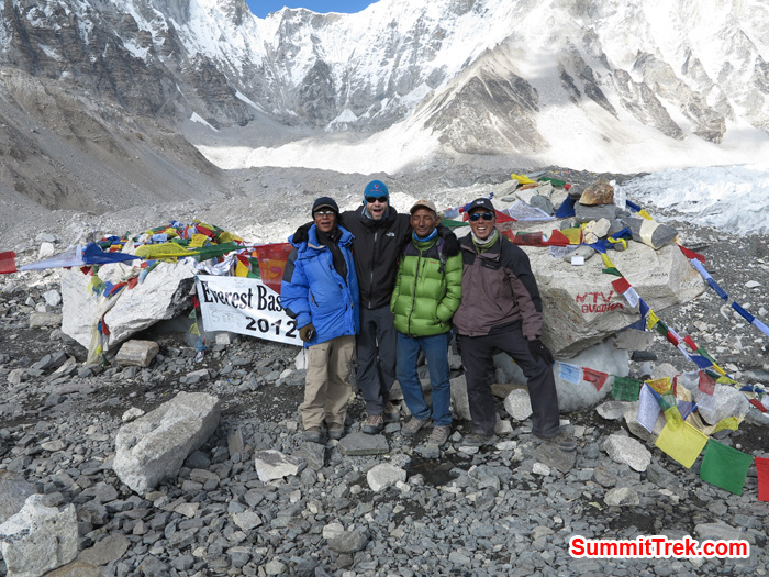 Everest BaseCamp with Sherpas. Photo by Matthew Slater